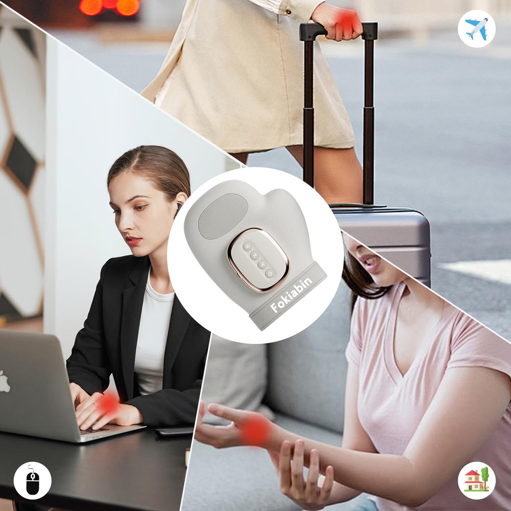 Fokiabin hand massager compact design fits in a bag
