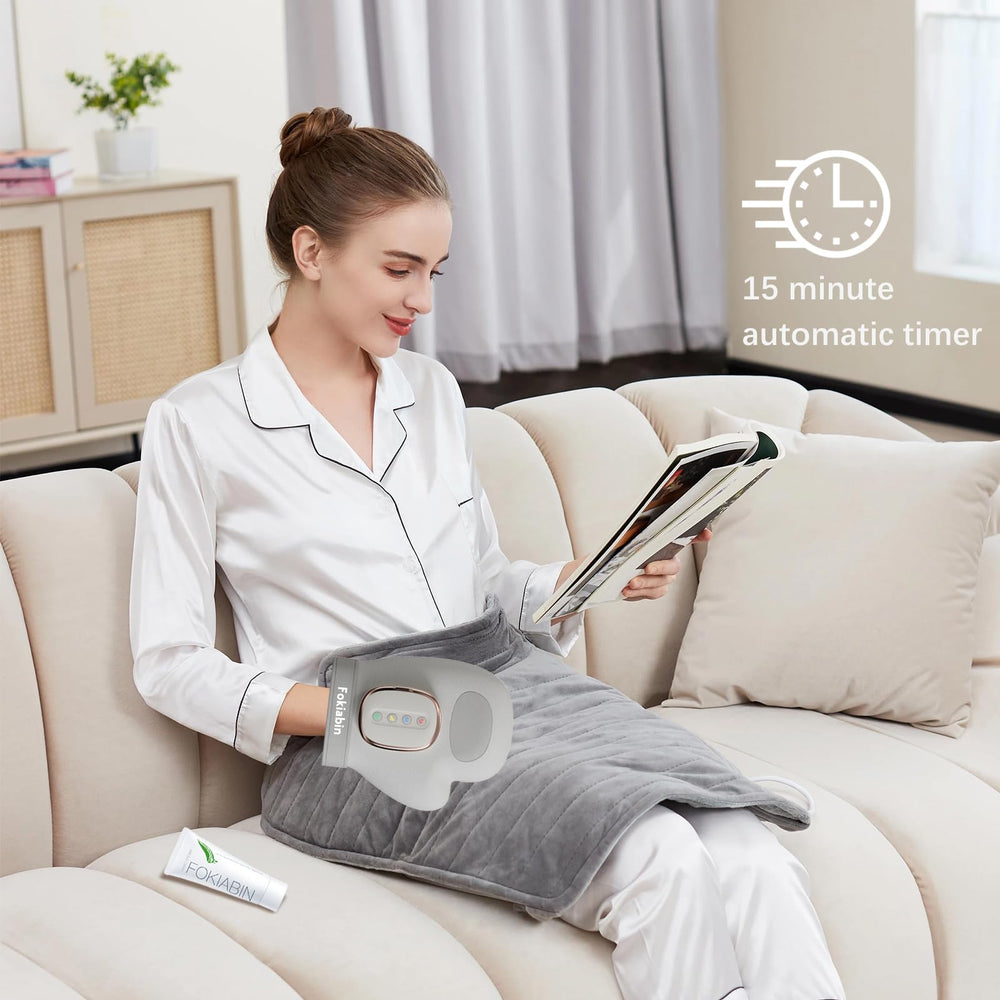 Fokiabin hand massager heat therapy at 45 C for tension relief