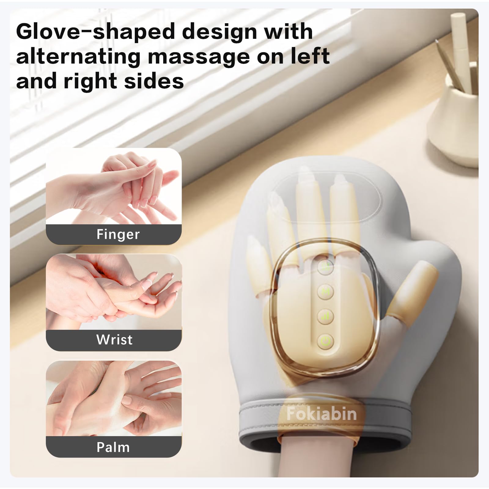 Fokiabin hand massager USB-C charging keeps sessions ready