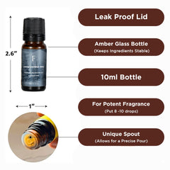 Folkulture amber glass bottle oil provides spill-free storage