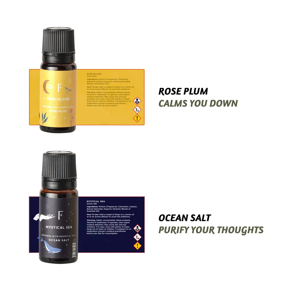 Folkulture essential oils diffuser set in stylish packaging, ideal for gifting.