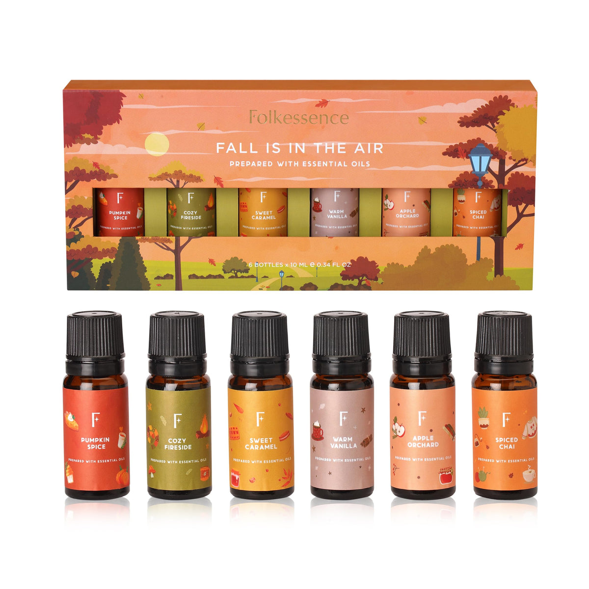 Folkulture vanilla essential oil bottle for cozy autumn diffuser blends.