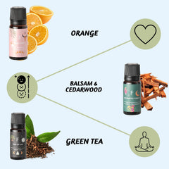Folkulture rose diffuser oil offering romantic, soothing floral ambiance.