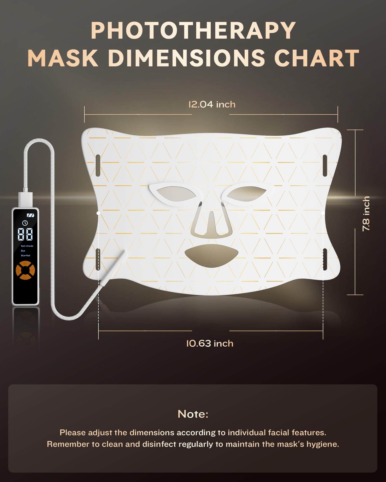 FOLOKE mask side view showing compact design for storage