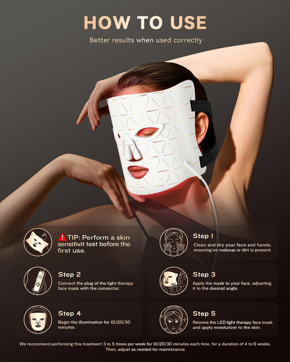 FOLOKE soft silicone frame shown for comfortable skin contact