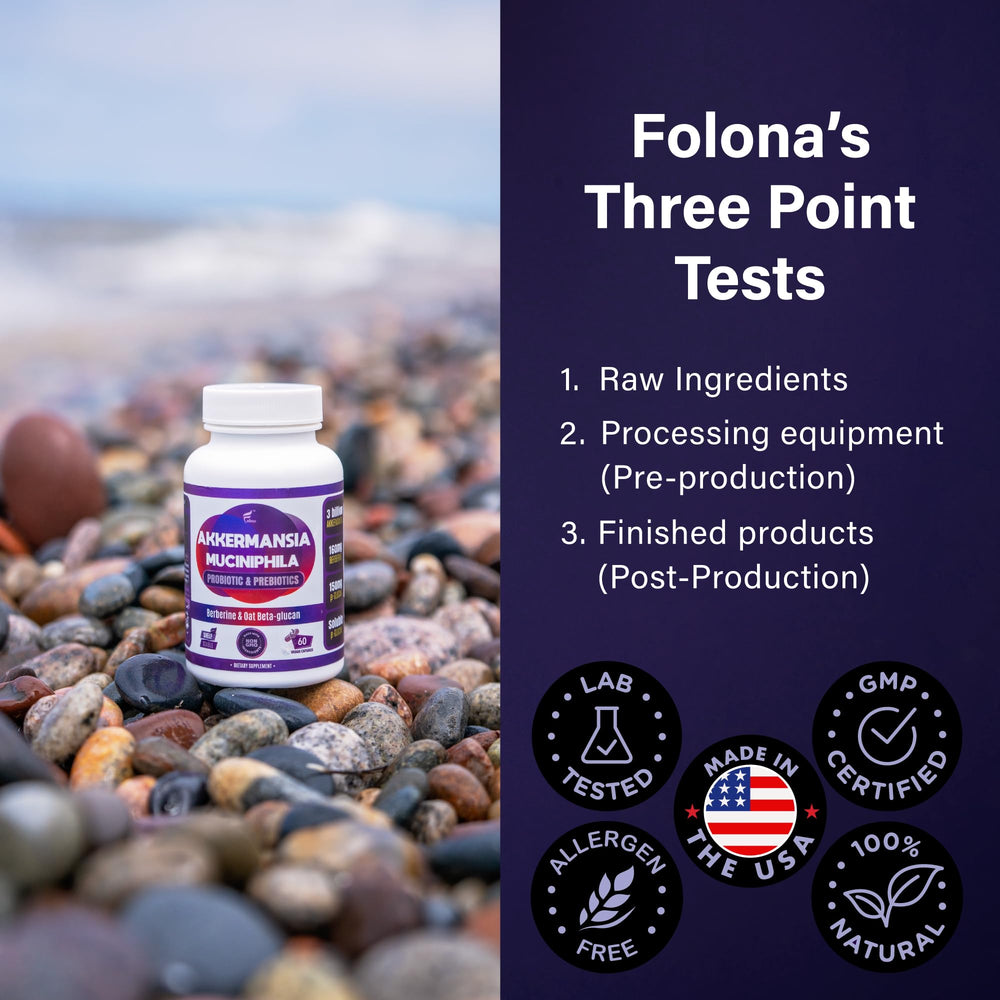 Folona packaging image of bottle and label conveying product trust