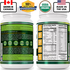 Folona Solo Organic Pea Protein being poured, ideal for post-workout recovery.