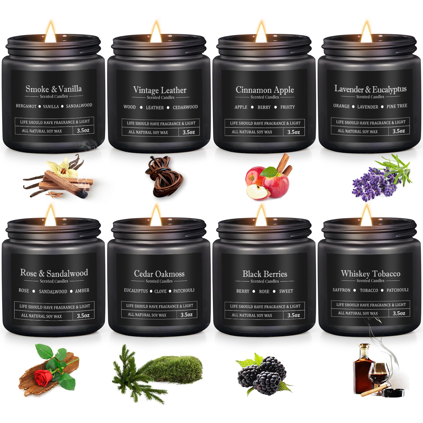 Cedar Oakmoss candle close-up by FOMICO for rugged fragrance.