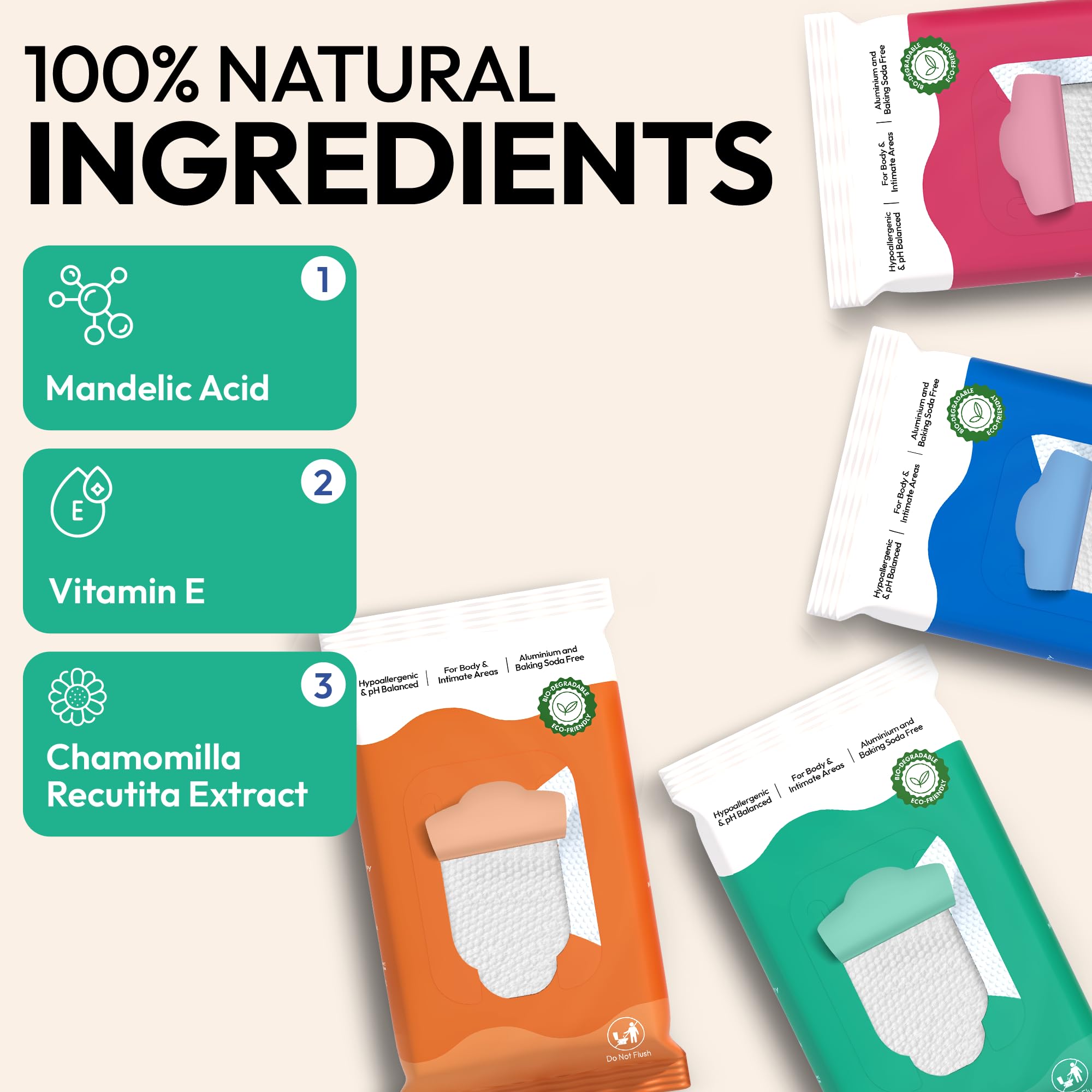 FOMIN Acidified Deodorant Wipes come in plastic-free packaging to reduce waste.