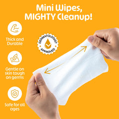 FOMIN Mini: sin alcohol, limpieza antibacterial suave para uso frecuente.