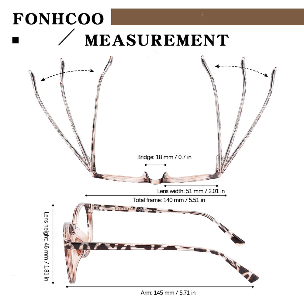 FONHCOO anti-scratch lenses maintain clarity during daily activities