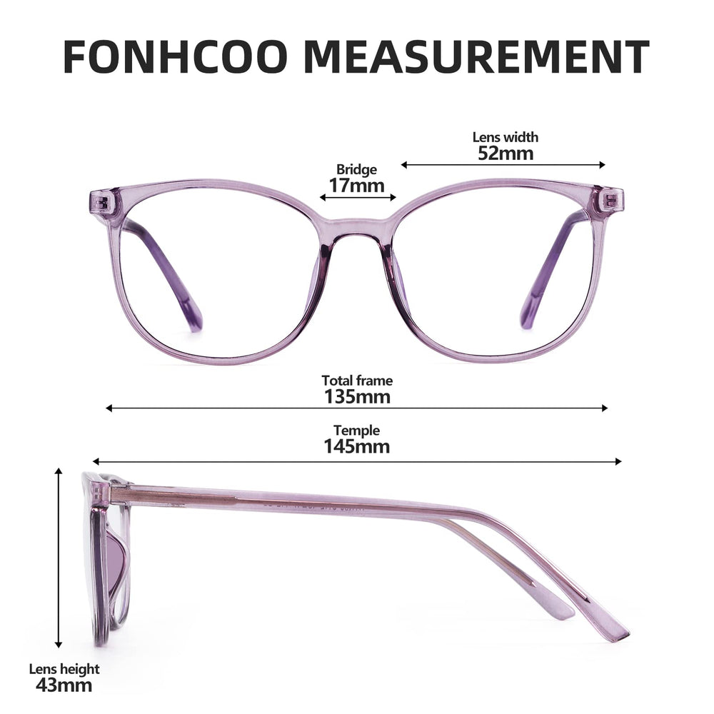FONHCOO UV400 protection blocks glare from screens and sunlight.