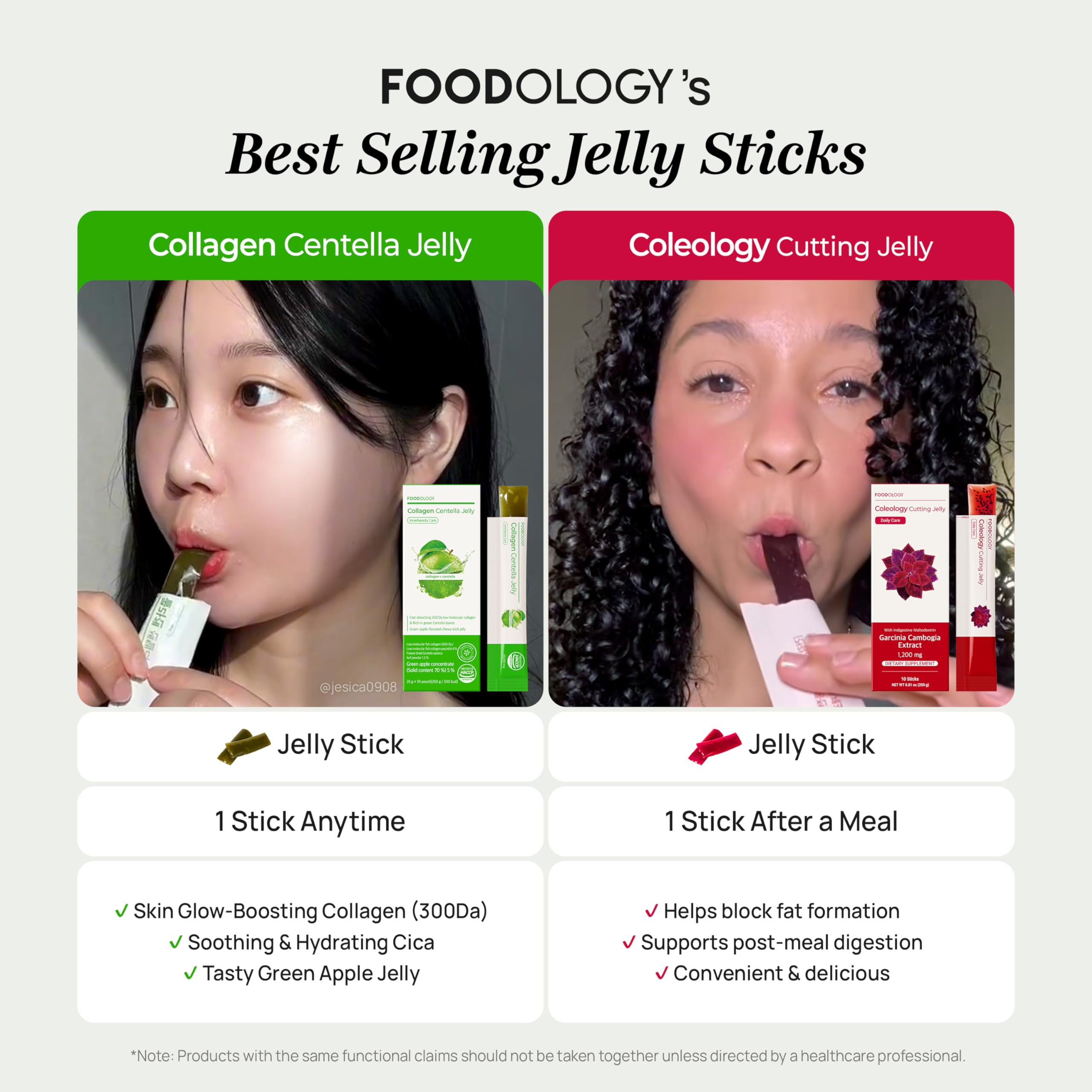 FOODOLOGY Collagen Centella Jelly vitamin A and E support