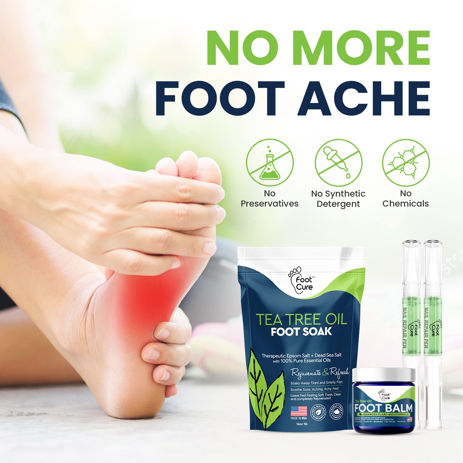 Foot Cure cracked heel treatment helps revive dry, rough skin on heels.