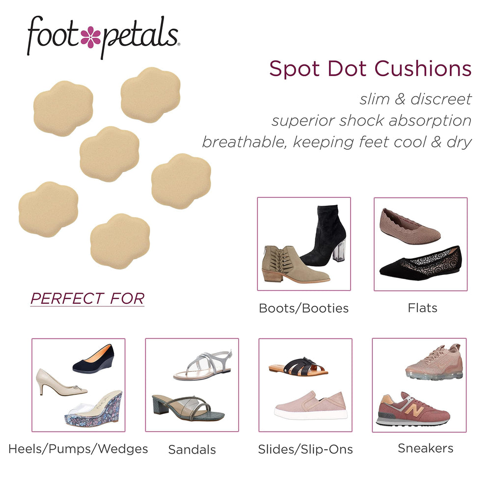 Foot Petals Spot Dot con adhesivo para colocación estable.