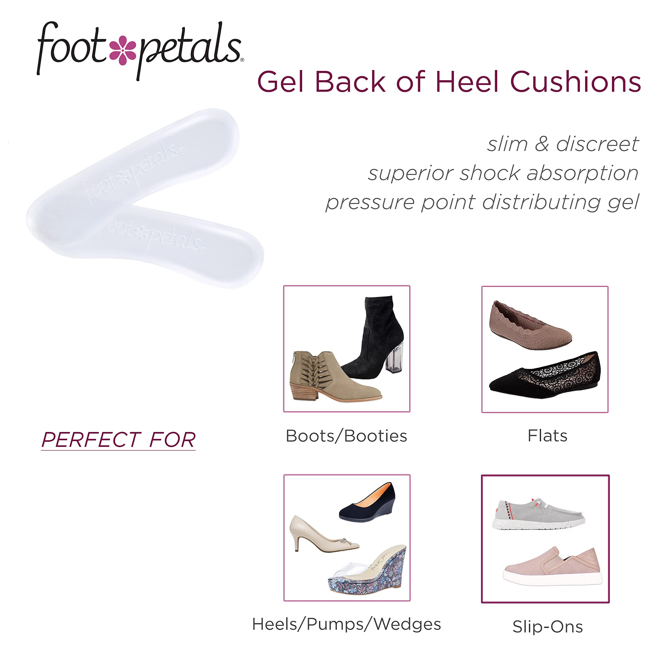 Foot Petals amortiguación de gel para absorber impactos al caminar