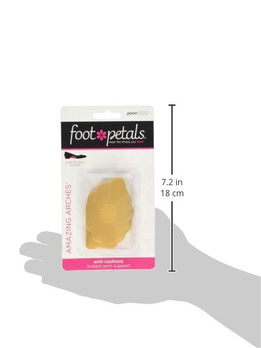 Foot Petals arch cushion in flats or pumps reduces rubbing and enhances fit.