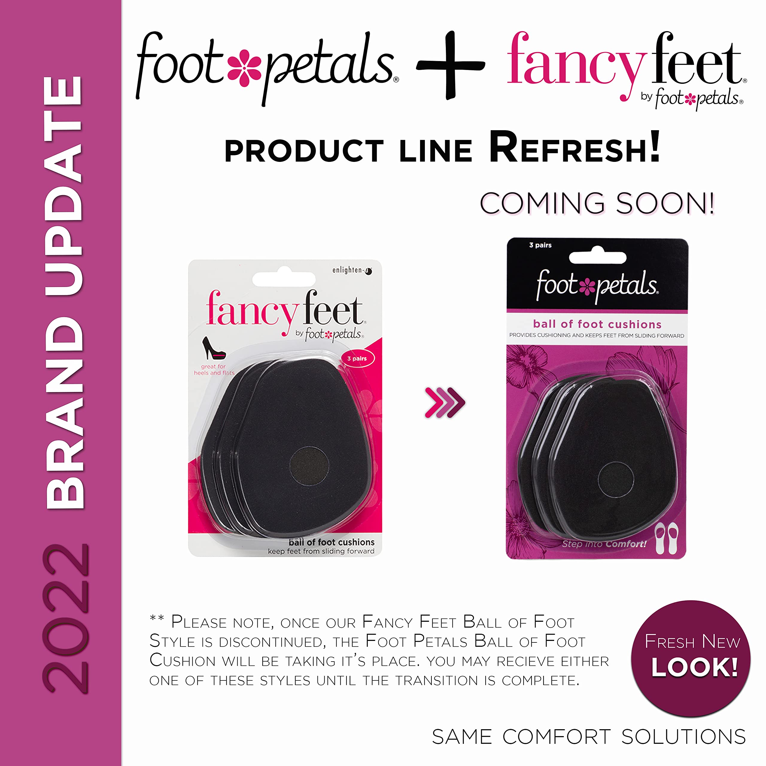 Foot Petals adhesive-back cushions securely gripping inside a shoe