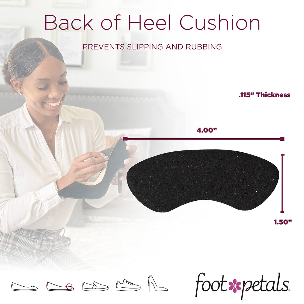 Foot Petals comfortable heel grip secures fit in everyday shoes.