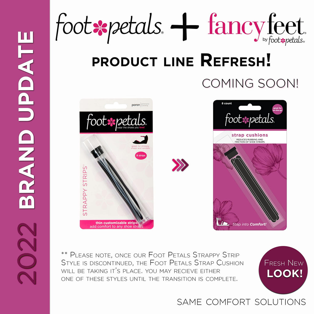 Foot Petals diseño Delgado para correas que rozan la piel con discreción.