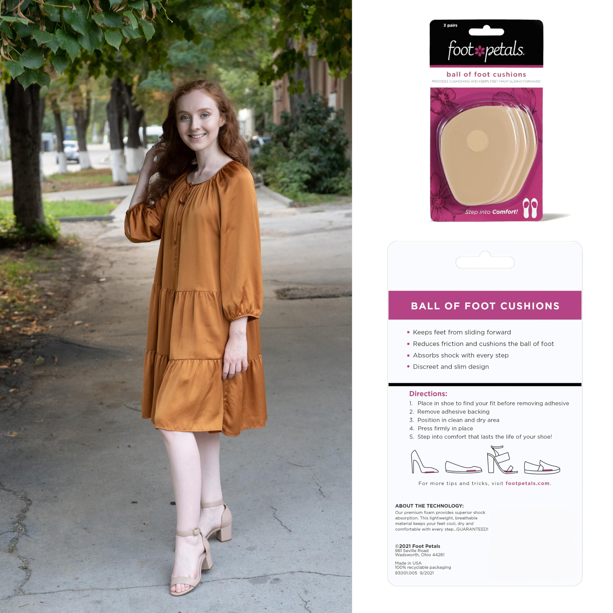 Foot Petals made-in-usa quality you can trust in domestic manufacturing.