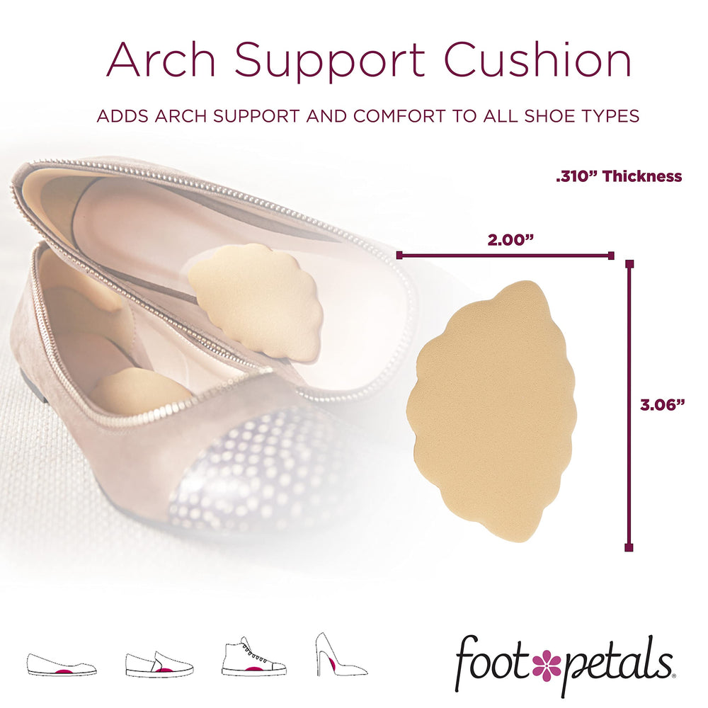 Foot Petals with PORON shock absorption keeps feet cool and cushions every step.