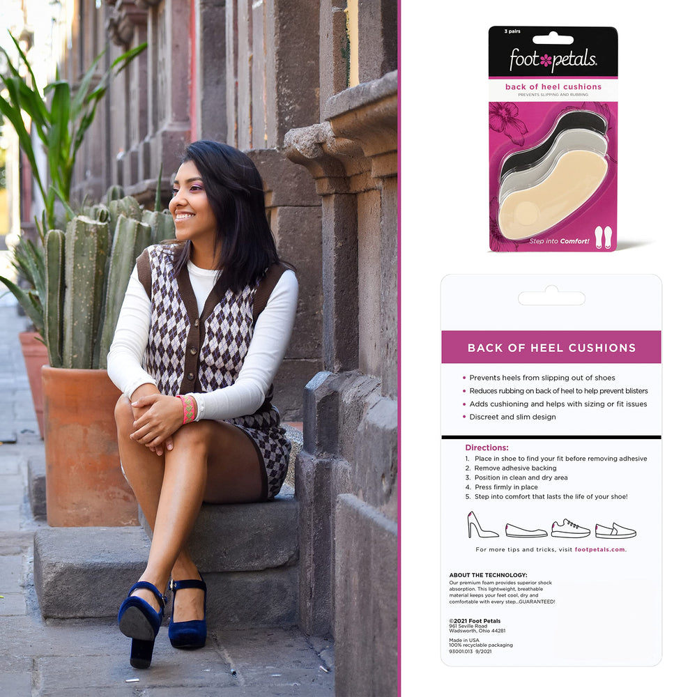 Foot Petals works with boots, pumps, and flats for versatile comfort.