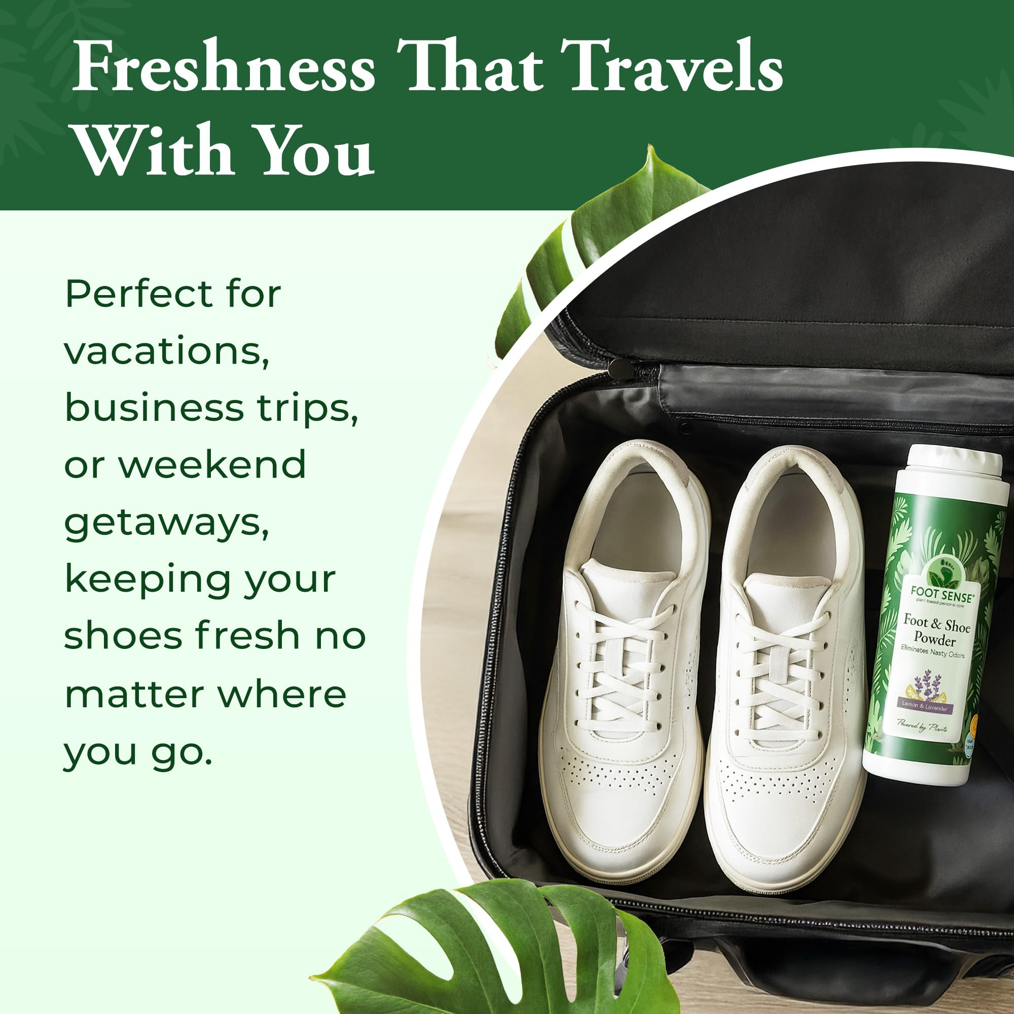 Foot Sense packaging proudly shows made-in-USA quality.