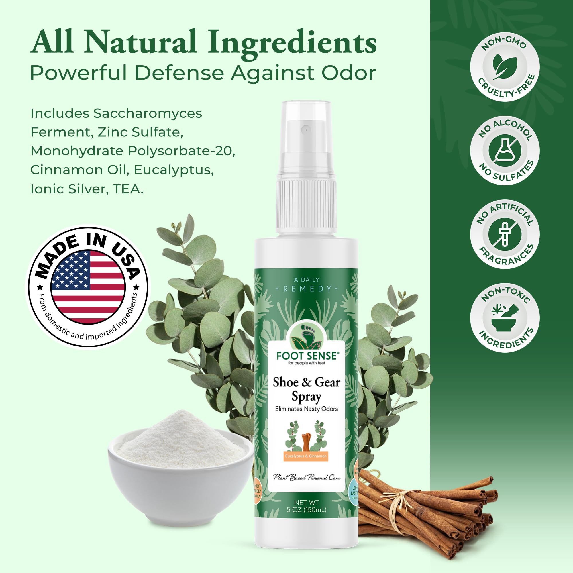 Foot Sense sneakers-fresh delivers scent-neutralizing results after workouts.