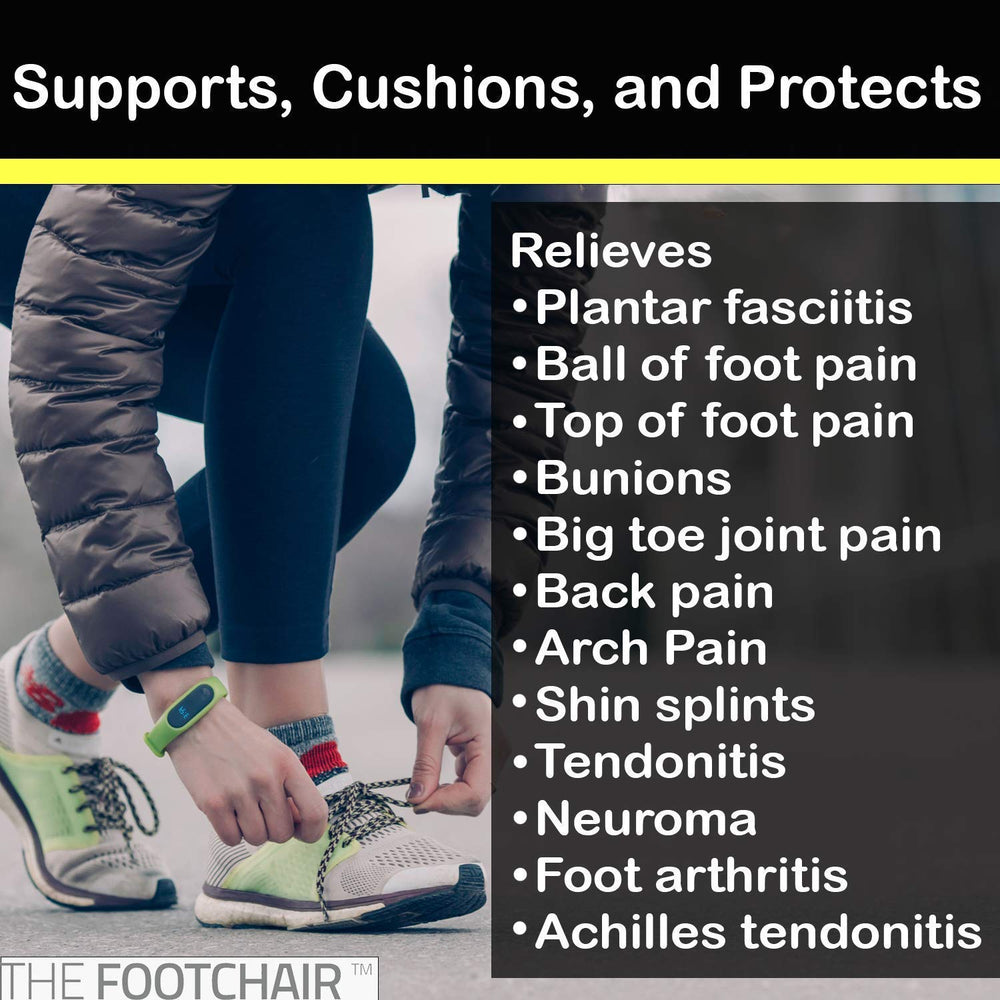 FootChair polypropylene orthotics highlight firm yet flexible material for impact absorption.