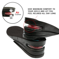FootInsole 3layers-options height choices offer tailored lift without bulk.