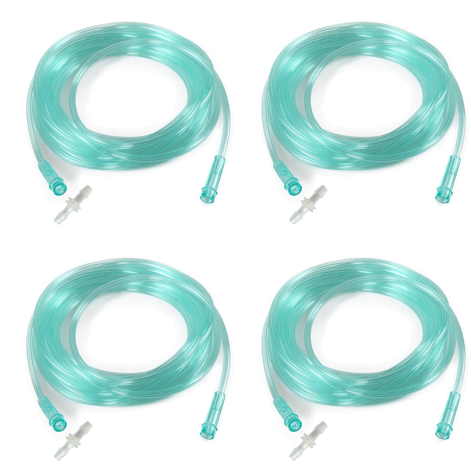 foqitoxi green oxygen tubing, 16.4 ft long, for flexible home setups.