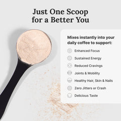 For Wellness Keto coffee additive scoop supports sustained focus during busy days.