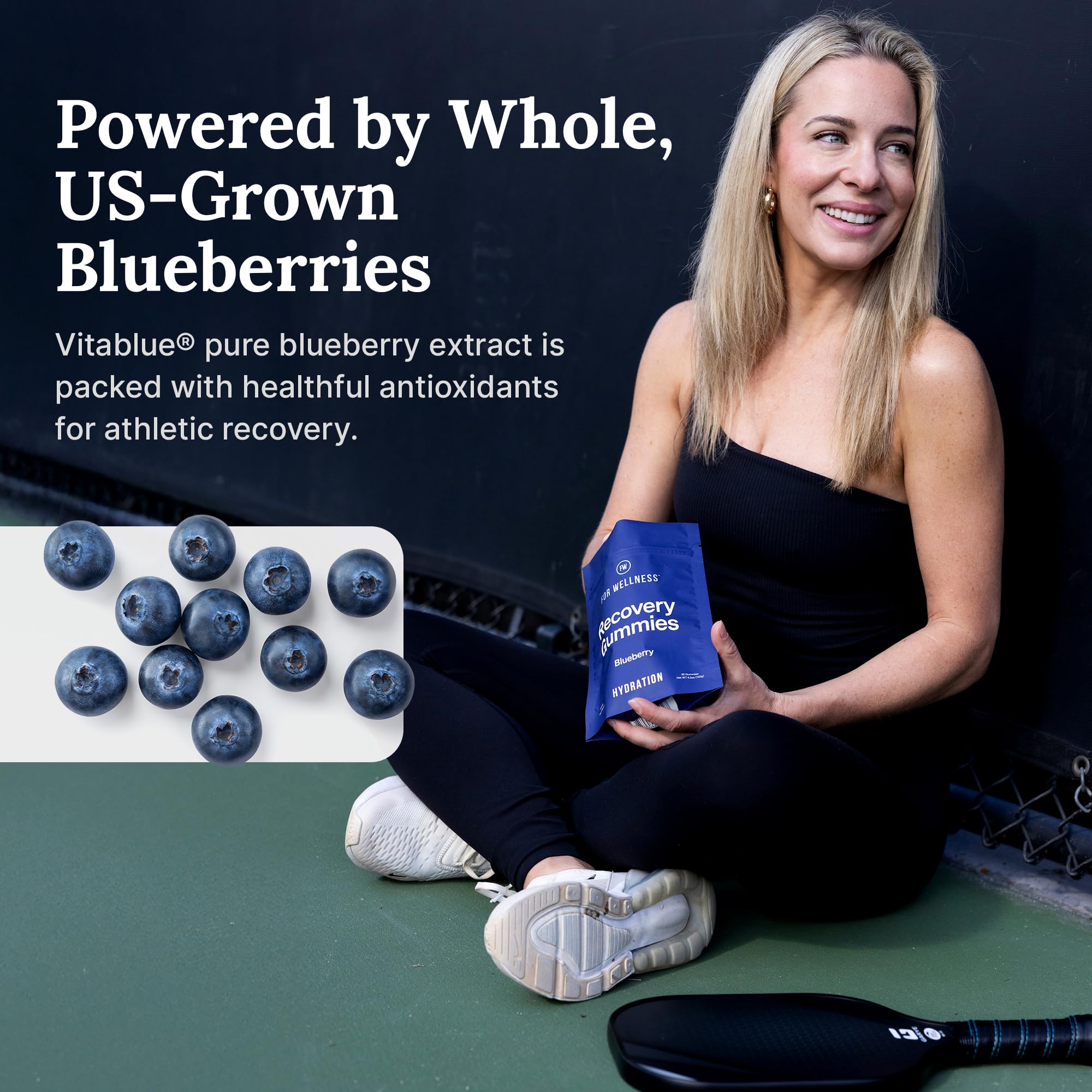 For Wellness Recovery Gummies Hydrate packaging showing travel-friendly design.