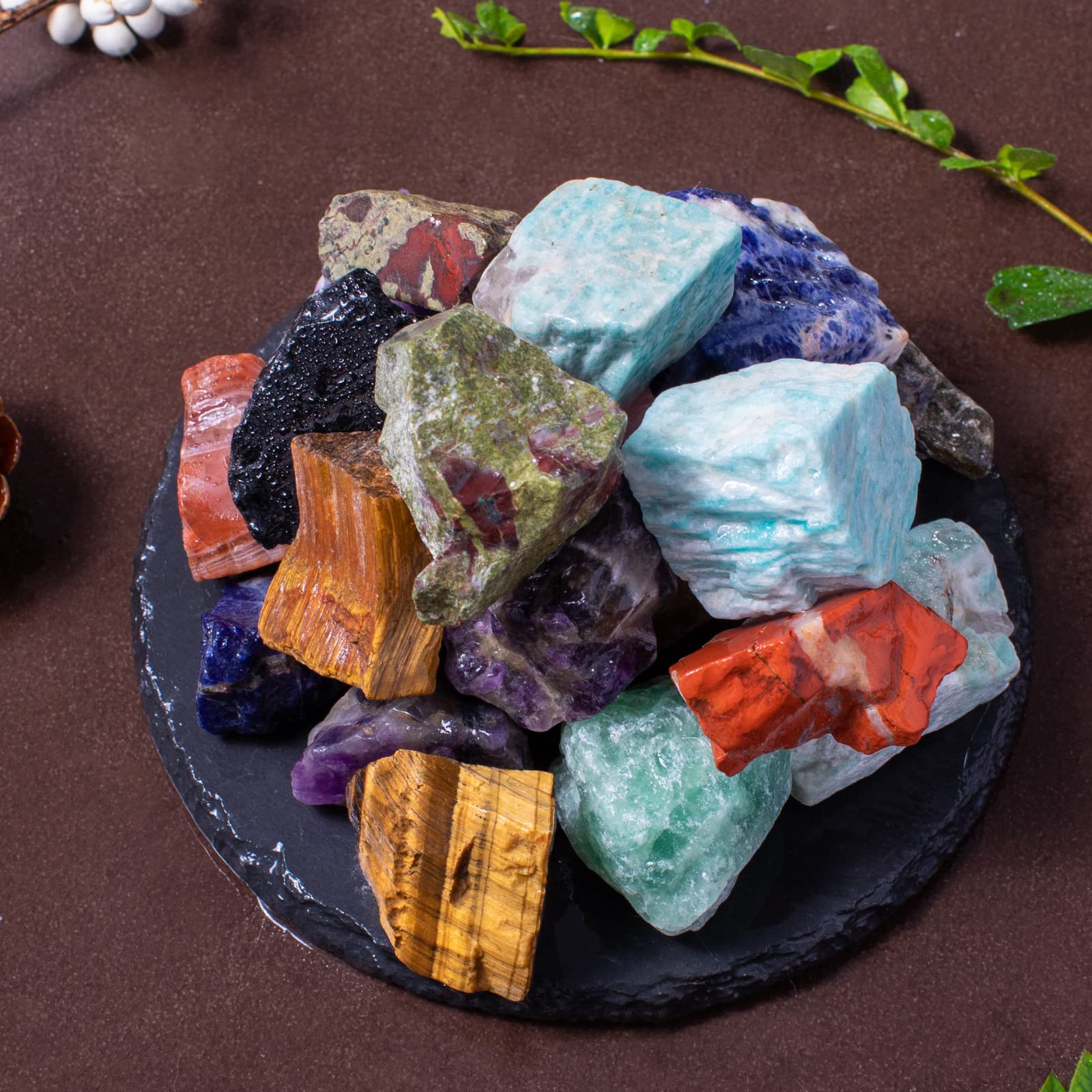 FORBY irregular rough stones offer tactile texture for decor.
