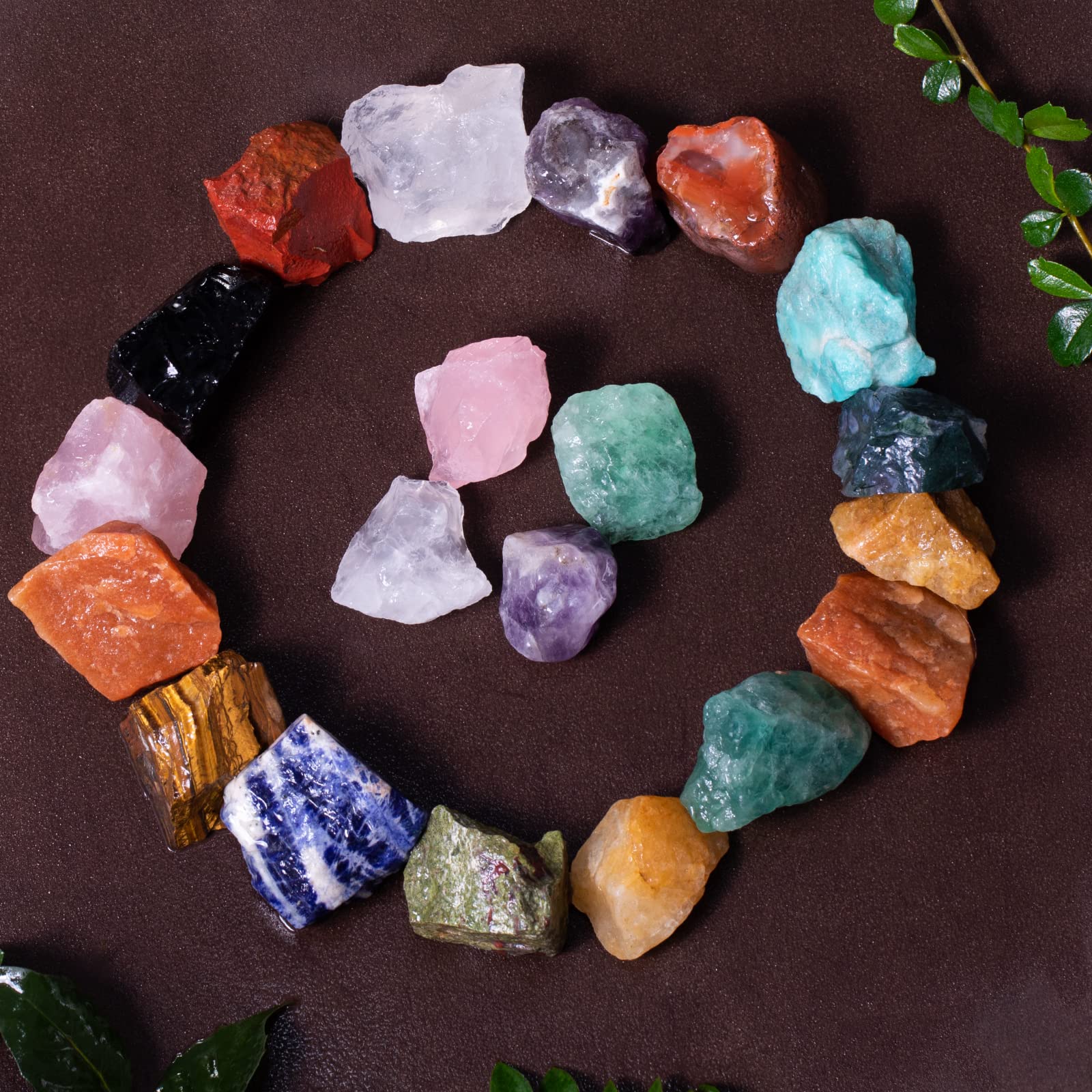 FORBY Madagascar raw stones decoration pack for artistic arrangements.