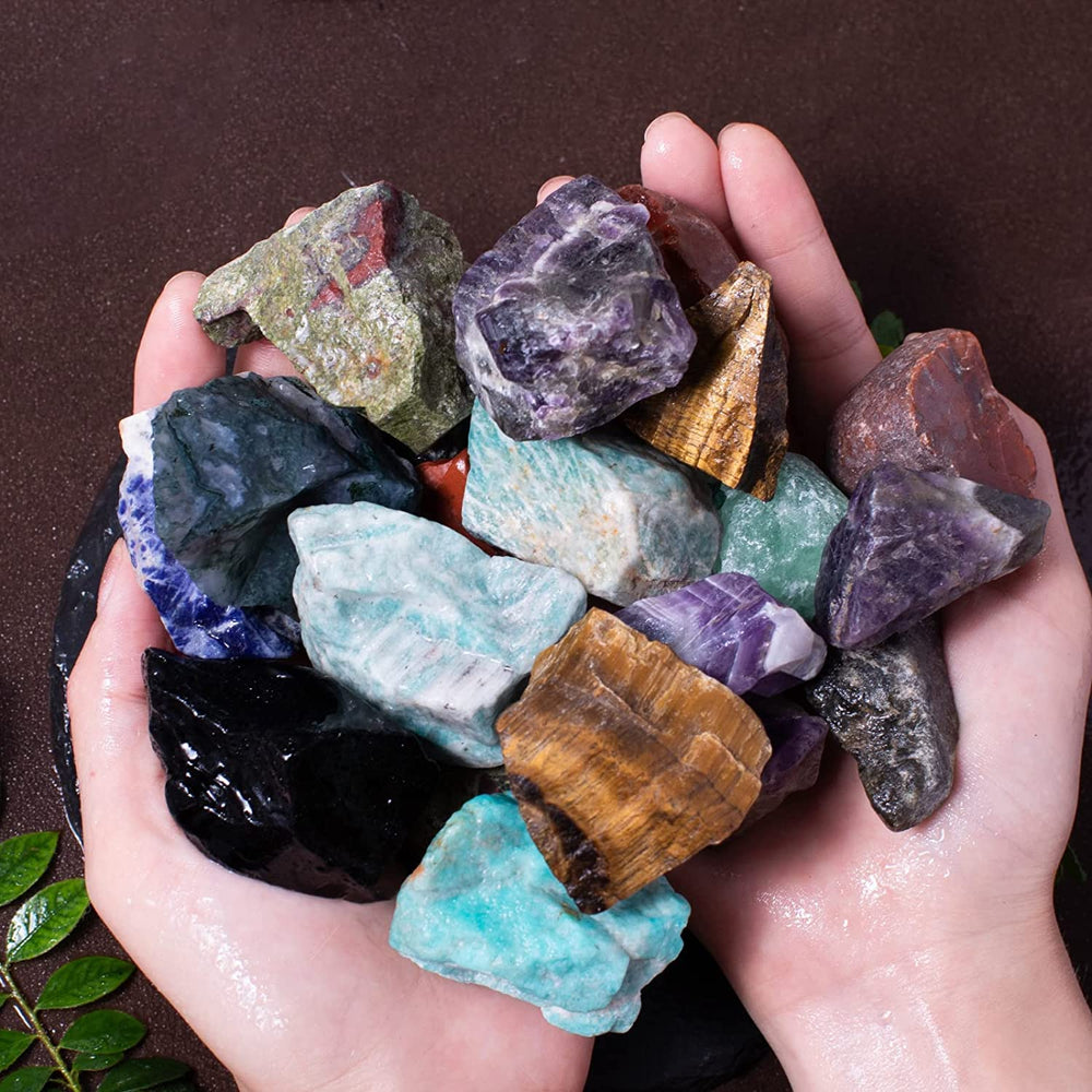 FORBY raw crystal stones 1–2 inch range, perfect for wire wrapping.