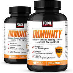 Force Factor Immunity elderberry bottle for daily immune health.