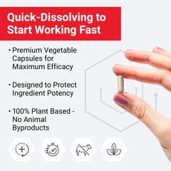 Close-up of Force Factor NAD+ capsules highlighting premium easy-to-swallow design
