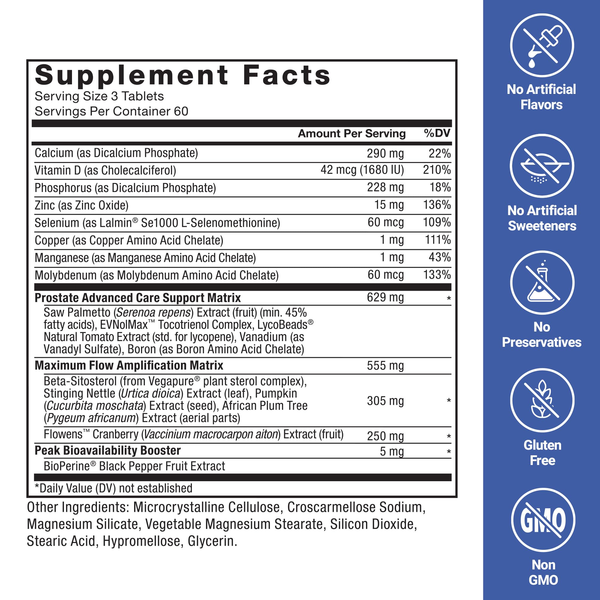 Flowens cranberry extract component in Force Factor Prostate Advanced