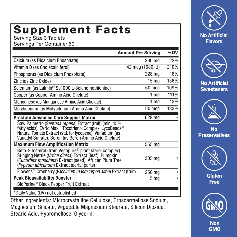 Flowens cranberry extract component in Force Factor Prostate Advanced