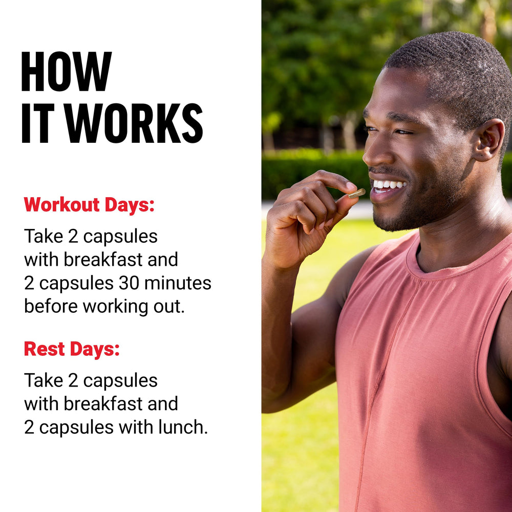 Caffeine element in Force Factor Test X180 Ignite emphasizing workout energy