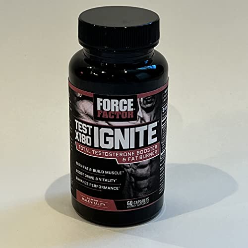 Back-of-bottle ingredient list for Test X180 Ignite available for transparency.