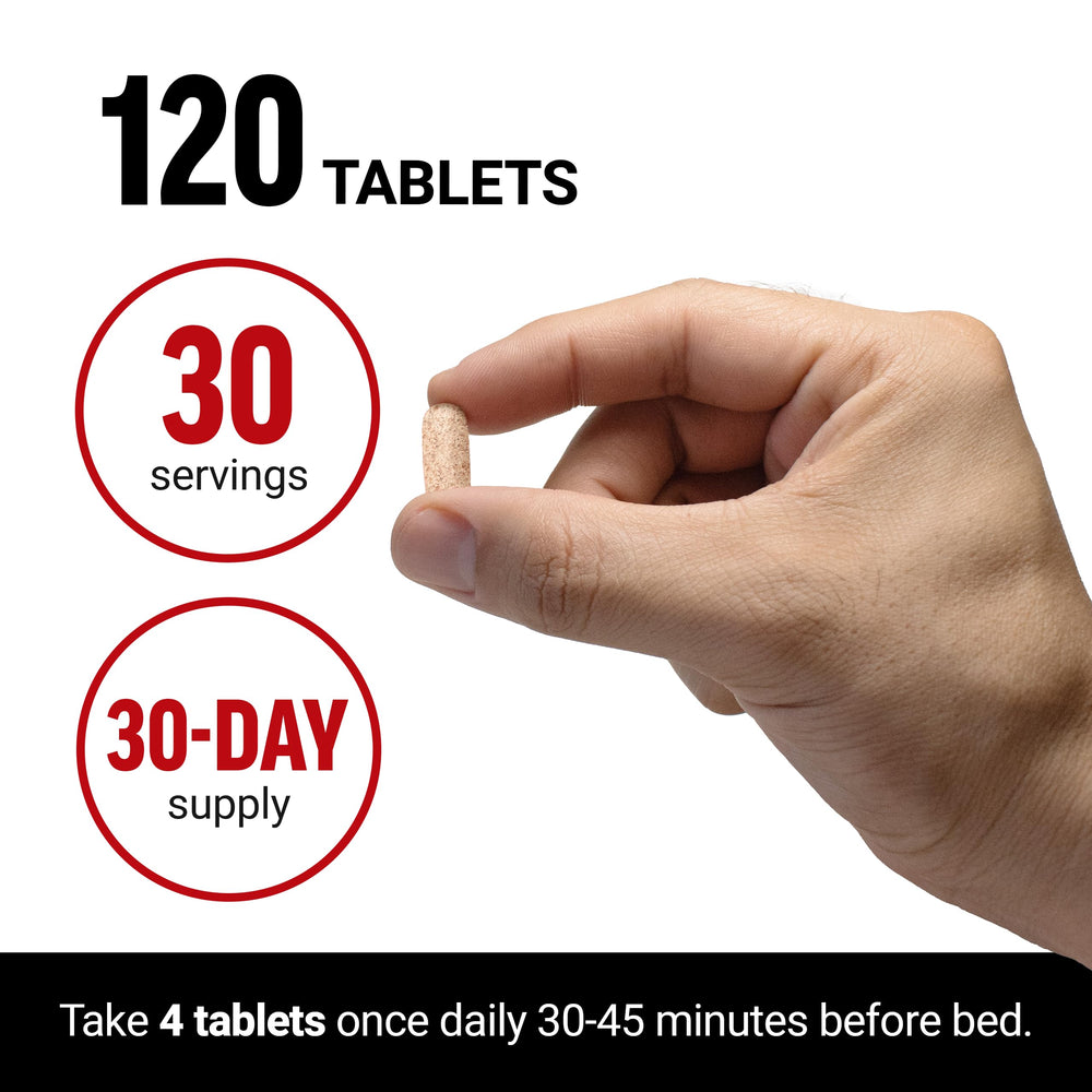 Force Factor Test X180 PM calming formula supports restful sleep