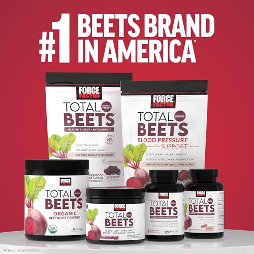 Force Factor Total Beets black cherry flavor tub appealing taste.