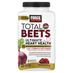 Force Factor Total Beets CoQ10 100mg content for energy support visual.