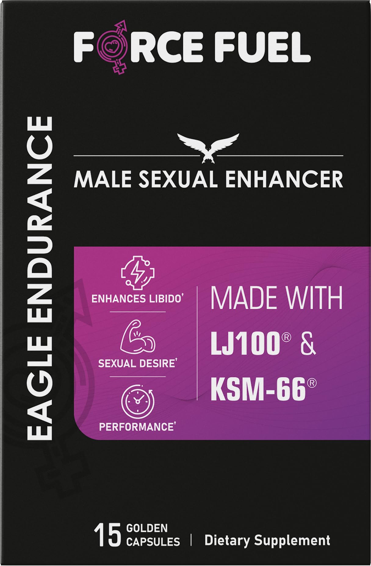 FORCE FUEL Eagle Endurance bottle front view highlighting stamina-supporting formula.