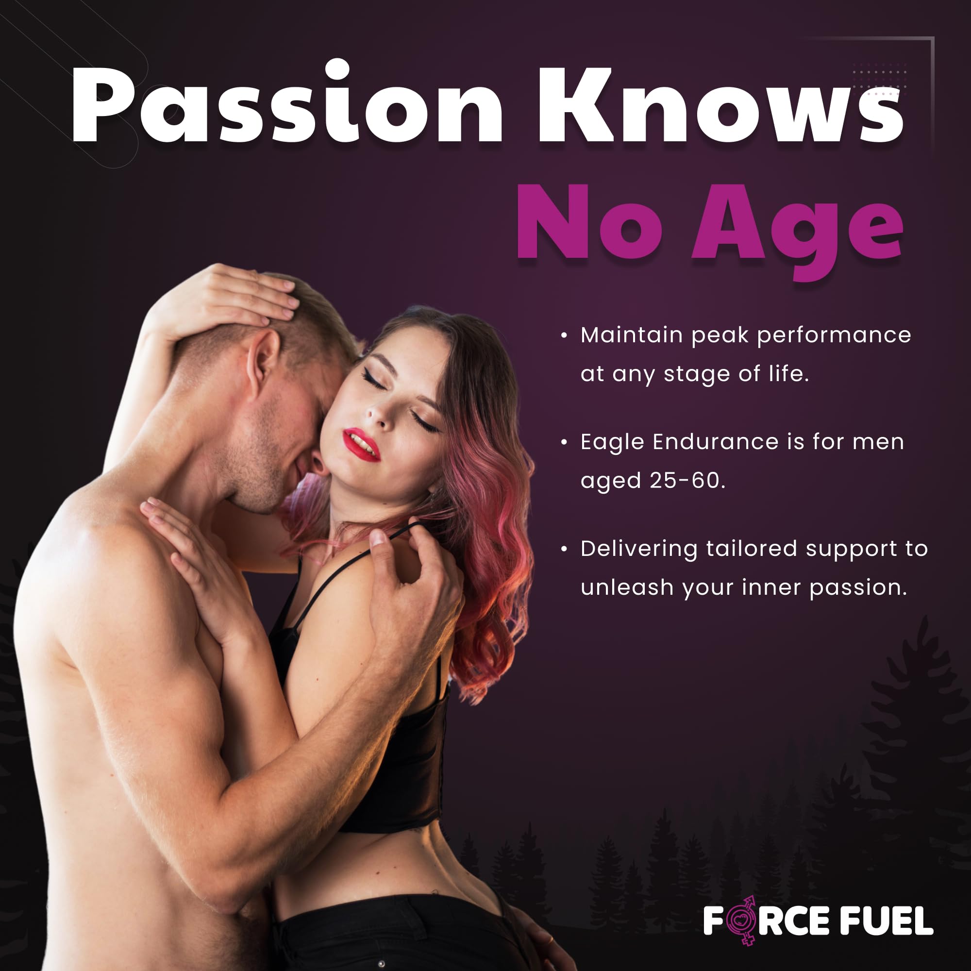 FORCE FUEL Eagle Endurance pills close-up suggesting easy daily use for energy.