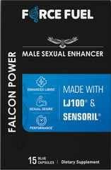 FORCE FUEL Falcon Power bottle front view highlighting herbal vitality formula.