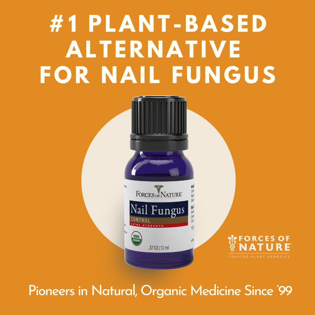 Forces of Nature Toenail Fungus Treatment application area; gentle care for nails